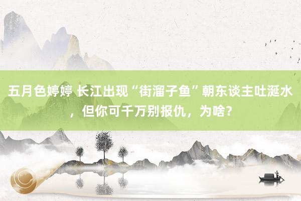 五月色婷婷 长江出现“街溜子鱼”朝东谈主吐涎水，但你可千万别报仇，为啥？