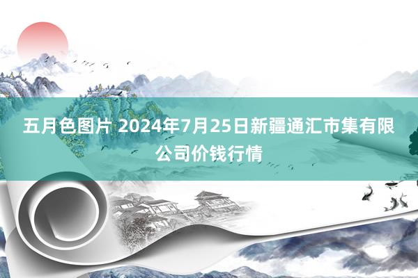 五月色图片 2024年7月25日新疆通汇市集有限公司价钱行情