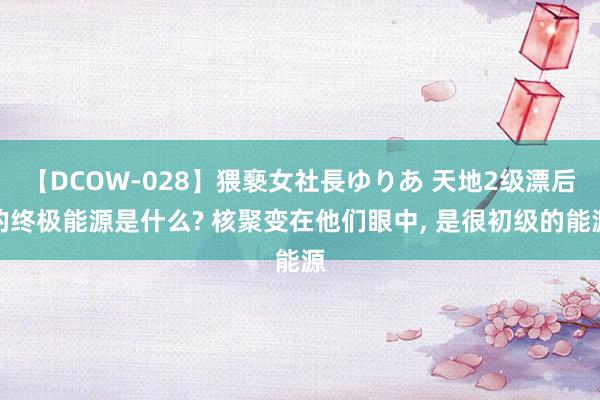 【DCOW-028】猥褻女社長ゆりあ 天地2级漂后的终极能源是什么? 核聚变在他们眼中， 是很初级的能源