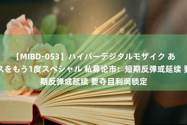 【MIBD-053】ハイパーデジタルモザイク あの娘のセックスをもう1度スペシャル 私募论市：短期反弹或延续 要夺目利润锁定