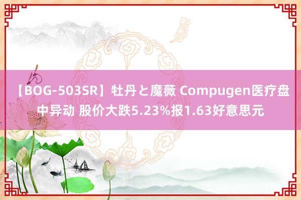 【BOG-503SR】牡丹と魔薇 Compugen医疗盘中异动 股价大跌5.23%报1.63好意思元