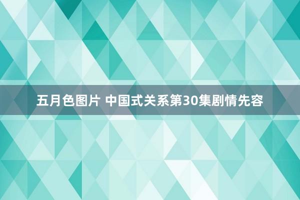 五月色图片 中国式关系第30集剧情先容