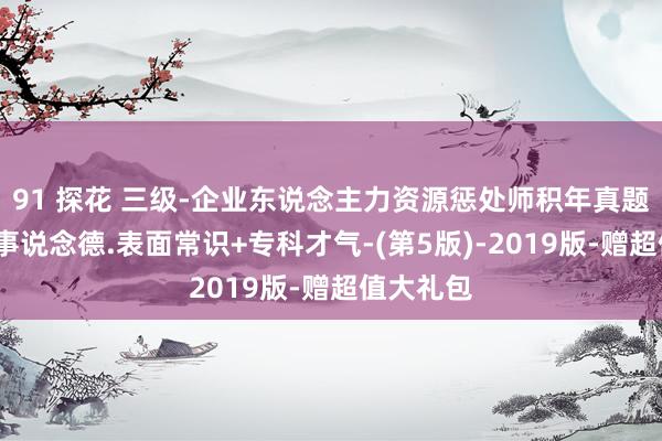 91 探花 三级-企业东说念主力资源惩处师积年真题解详-做事说念德.表面常识+专科才气-(第5版)-2019版-赠超值大礼包